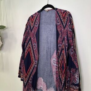 Paisley Lightweight Flounce Kimono
